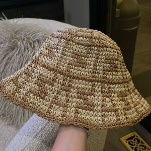 Fendi woven hat